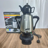 سماور برقی سیلورکرست sc_901_با قابلیت جوش سریع و طراحی مدرن