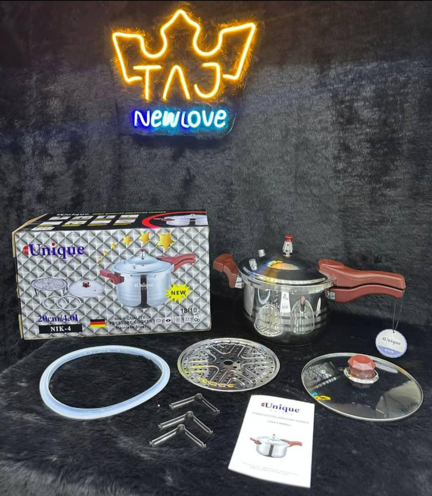 زودپز ۴ لیتر یونیک مدل NIK_4 دارای استیل ضد زنگ با سیستم ایمنی کامل