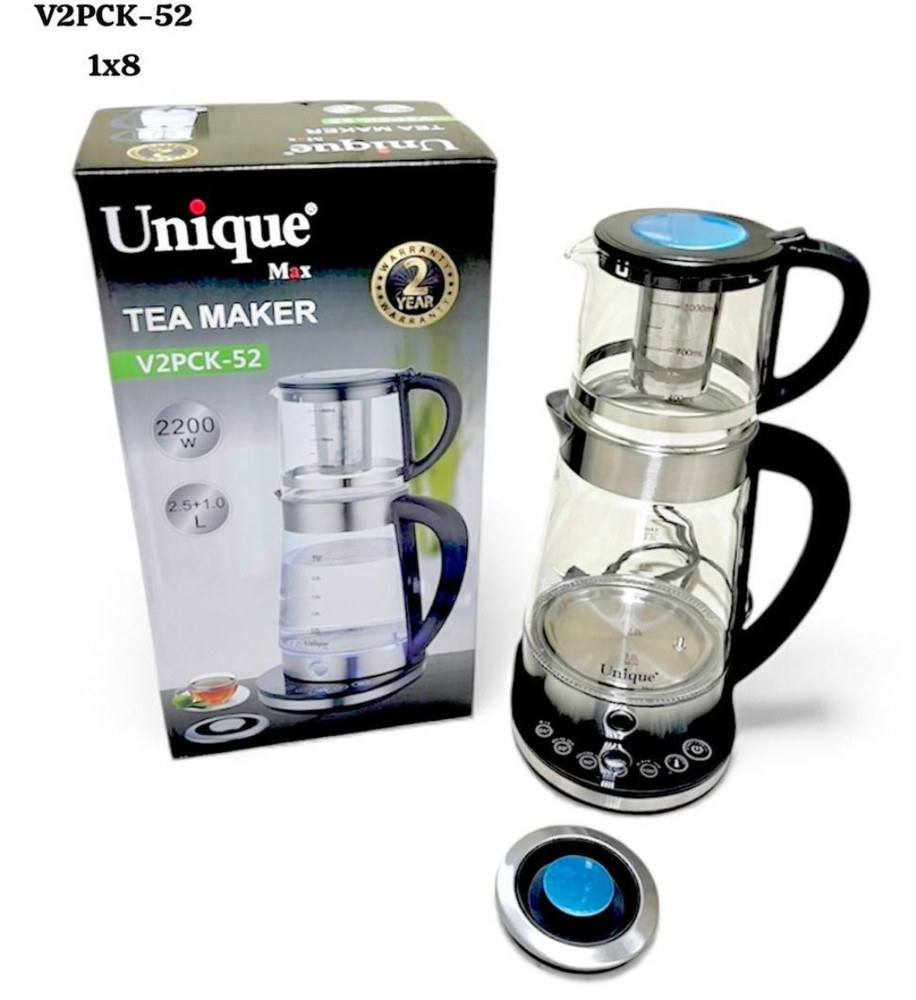 چایساز یونیک مدل V2PCK_52 | توان 2200 وات با پنل کنترل دما و گرم نگهدارنده