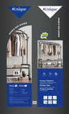 رگال لباس دو میله یونیک مدل DOUBLE ROD HANGER با تحمل وزن ۴۸ کیلوگرم
