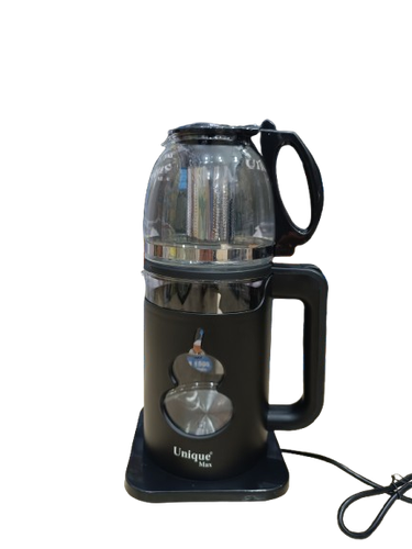 چای ساز یونیک مکس مدل UM-320K توان 1500 وات با کتری شیشهای و پایه چرخشی 360 درجه