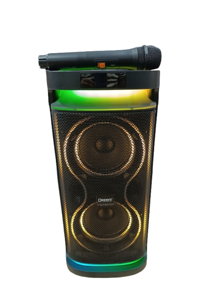 اسپیکر پارتی دسینی KD-400 | صدای قدرتمند 40 وات با کارائوکه و LED