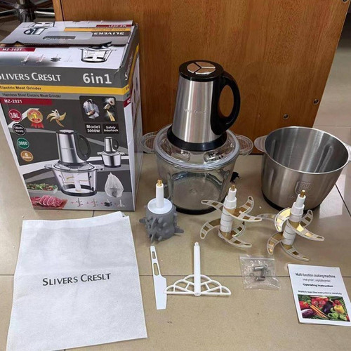 خردکن سیلور کرست مدل MZ2021 ظرفیت ۳.۸ لیتر دو کاسه
